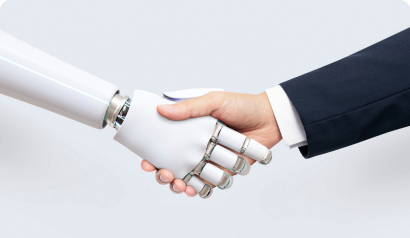Human & Robot Shaking Hands